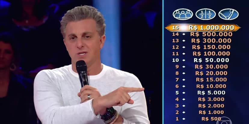 Luciano Huck comanda o Quem Quer Ser um Milionário. (Foto: Reprodução) Luciano Huck comanda o Quem Quer Ser um Milionário. (Foto: Reprodução)