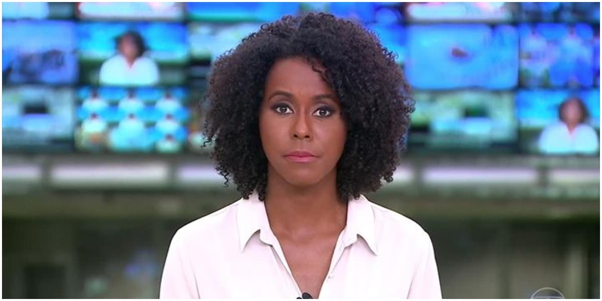 A jornalista Maju Coutinho surpreendeu na Globo - Foto: Reprodução A jornalista Maju Coutinho surpreendeu na Globo - Foto: Reprodução