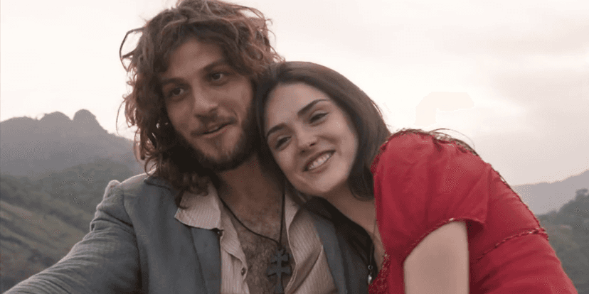 Chay Suede (Joaquim) e Anna (Isabelle Drummond) em cena do último capítulo de Novo Mundo: pior audiência final em cinco anos (Foto: Reprodução/Globo) Chay Suede (Joaquim) e Anna (Isabelle Drummond) em cena do último capítulo de Novo Mundo: pior audiência final em cinco anos (Foto: Reprodução/Globo)