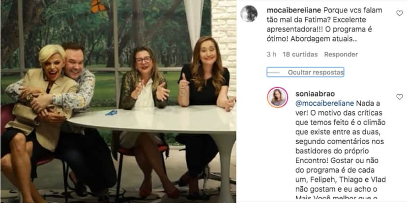 Sonia Abrão colocou fim em polêmica envolvendo Ana Maria Braga e Fátima Bernardes (Foto: Reprodução/Instagram) Sonia Abrão colocou fim em polêmica envolvendo Ana Maria Braga e Fátima Bernardes (Foto: Reprodução/Instagram)