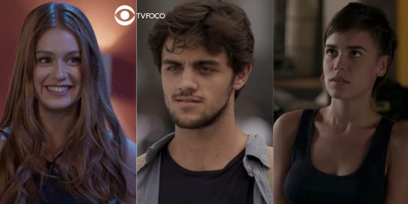 Fotomontagem de Eliza, Jonatas e Leila da trama Totalmente Demais Fotomontagem de Eliza, Jonatas e Leila da trama Totalmente Demais