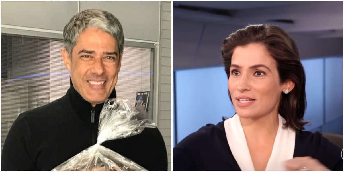 Os apresentadores da Globo, William Bonner e Renata Vasconcellos (Reprodução) Os apresentadores da Globo, William Bonner e Renata Vasconcellos (Reprodução)