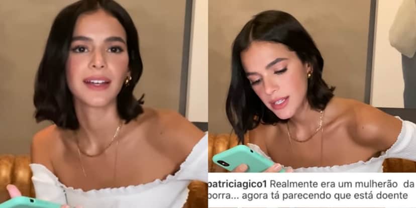 Em vídeo para o canal de Giovanna Ewbank, Bruna Marquezine rebate haters (Foto: Reprodução/YouTuber) Em vídeo para o canal de Giovanna Ewbank, Bruna Marquezine rebate haters (Foto: Reprodução/YouTuber)