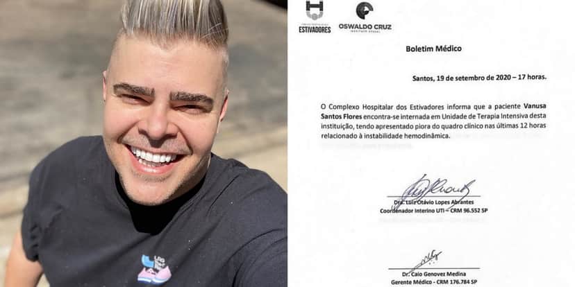 Filho de Vanusa publica boletim médico indicando estado de saúde da cantora (Foto: Reprodução/Instagram) Filho de Vanusa publica boletim médico indicando estado de saúde da cantora (Foto: Reprodução/Instagram)