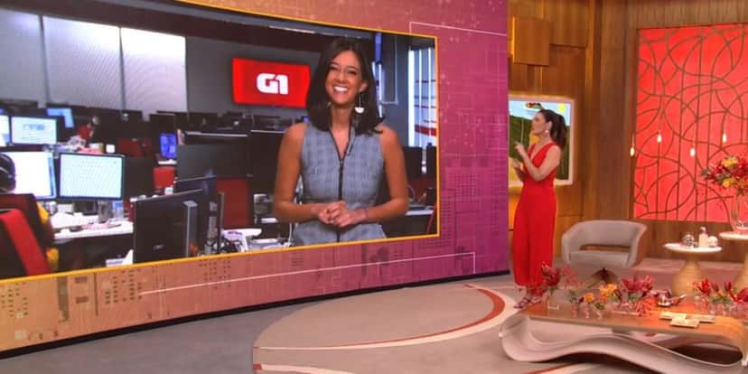 Fátima Bernardes e a sobrinha de William Bonner se divertiram no "Encontro" de ontem (Foto: Reprodução/TV Globo) Fátima Bernardes e a sobrinha de William Bonner se divertiram no "Encontro" de ontem (Foto: Reprodução/TV Globo)