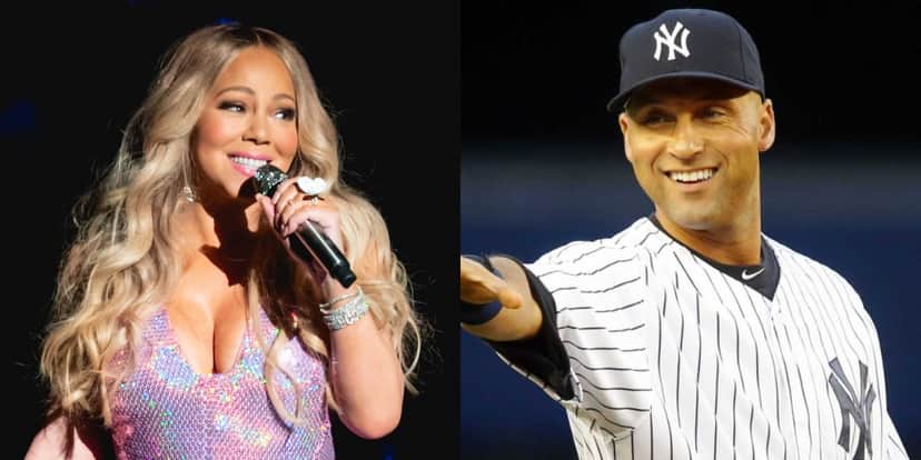 Mariah Carey e Derek Jeter (Foto: Reprodução) Mariah Carey e Derek Jeter (Foto: Reprodução)