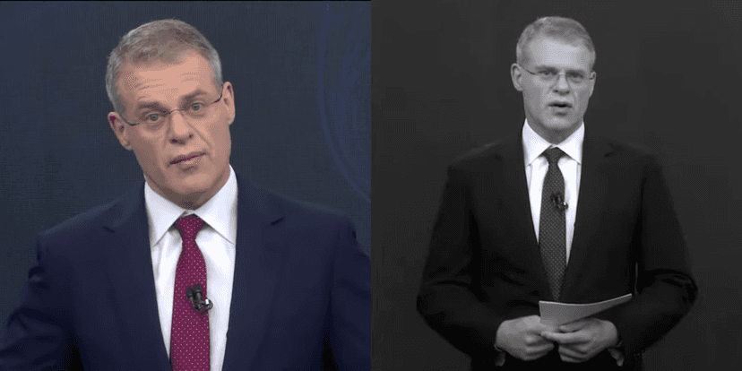 Eduardo Oinegue no Jornal da Band (Foto: Montagem) Eduardo Oinegue no Jornal da Band (Foto: Montagem)