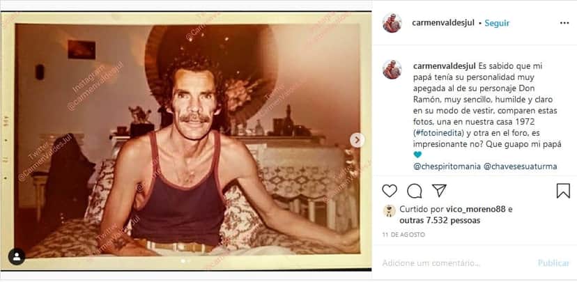 Ramón Valdés morreu 1988 (Imagem: Reprodução) Ramón Valdés morreu 1988 (Imagem: Reprodução)
