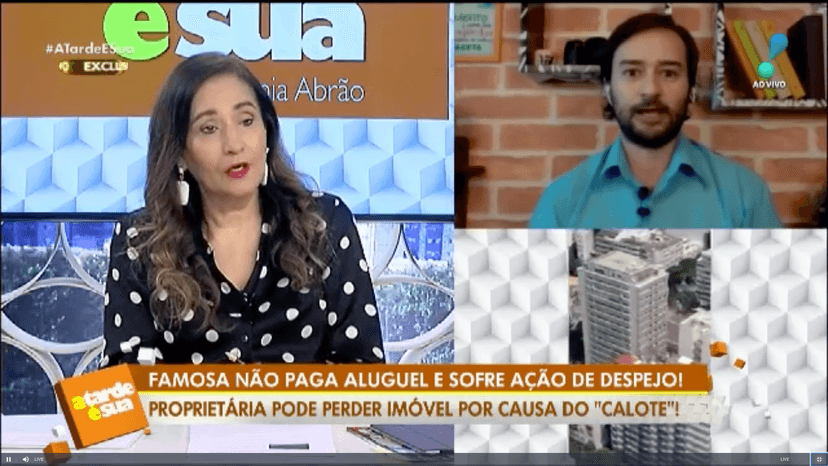Sonia Abrão e Alessandro Lo-Bianco no programa ao vivo (Foto: Reprodução) Sonia Abrão e Alessandro Lo-Bianco no programa ao vivo (Foto: Reprodução)