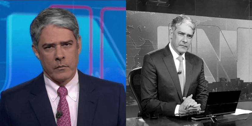 William Bonner, na bancada do Jornal Nacional (Foto: Montagem) William Bonner, na bancada do Jornal Nacional (Foto: Montagem)