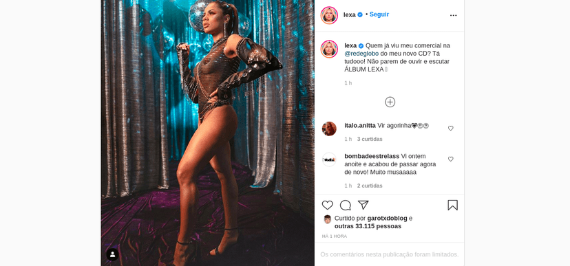 A cantora Lexa A cantora Lexa