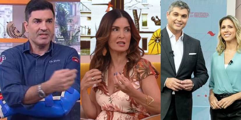Edu Guedes e Você, Encontro Com Fátima Bernardes e Bora SP foram destaques de audiência (Foto: Reprodução/RedeTV!/TV Globo/Band) Edu Guedes e Você, Encontro Com Fátima Bernardes e Bora SP foram destaques de audiência (Foto: Reprodução/RedeTV!/TV Globo/Band)