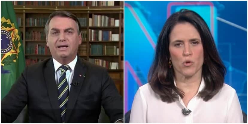Bolsonaro fez a Globo ir da explosão ao fracasso em minutos - Foto: Reprodução Bolsonaro fez a Globo ir da explosão ao fracasso em minutos - Foto: Reprodução