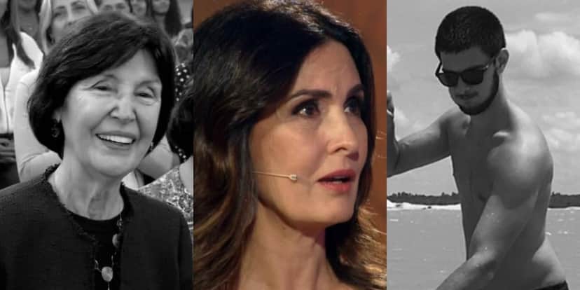 Fátima Bernardes, sua mãe, Eunice Bernardes, e seu filho, Vinícius Bonemer (Foto: Reprodução/TV Globo/Instagram) Fátima Bernardes, sua mãe, Eunice Bernardes, e seu filho, Vinícius Bonemer (Foto: Reprodução/TV Globo/Instagram)