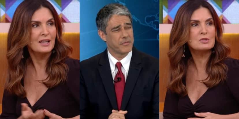 Fátima Bernardes abordou assunto revelado por William Bonner no "Encontro" (Foto: Reprodução/TV Globo) Fátima Bernardes abordou assunto revelado por William Bonner no "Encontro" (Foto: Reprodução/TV Globo)