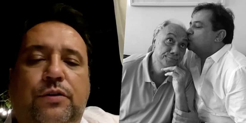 Geraldo Luís desabou em uma conversa com a viúva de Marcelo Rezende (Foto: reprodução) Geraldo Luís desabou em uma conversa com a viúva de Marcelo Rezende (Foto: reprodução)