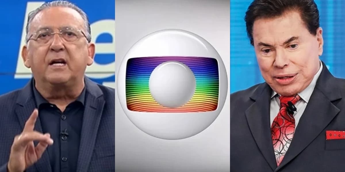 Galvão Bueno, principal nome do esporte da Globo, e Silvio Santos, que comprou os direitos de transmissão da Libertadores para o SBT (Foto: Reprodução/Globo/Divulgação/SBT) Galvão Bueno, principal nome do esporte da Globo, e Silvio Santos, que comprou os direitos de transmissão da Libertadores para o SBT (Foto: Reprodução/Globo/Divulgação/SBT)