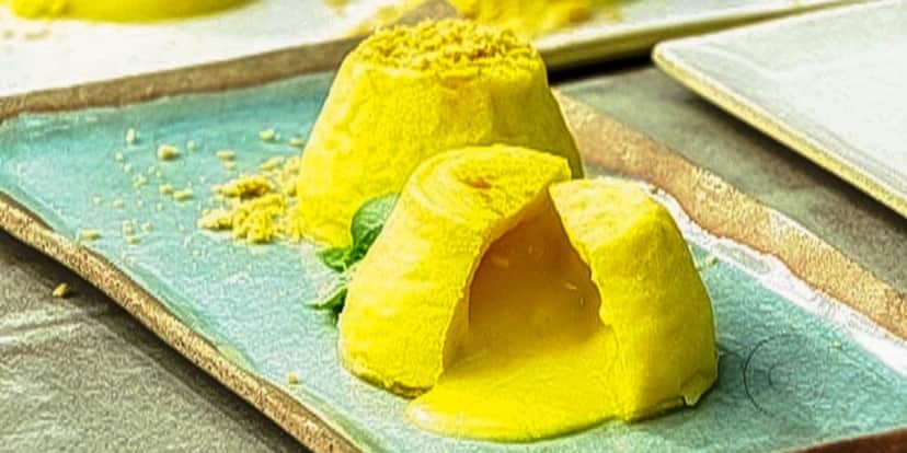 Petit Gâteau de queijo feito por Ana Maria Braga (Foto: Reprodução) Petit Gâteau de queijo feito por Ana Maria Braga (Foto: Reprodução)