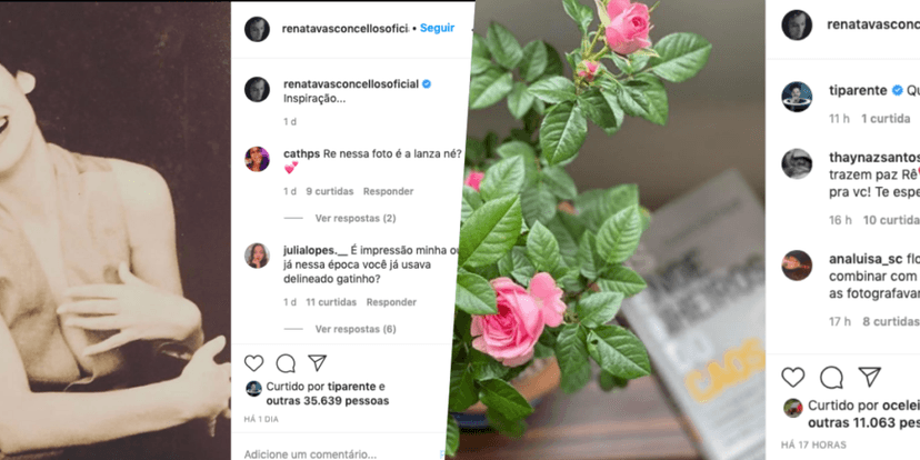 Renata Vasconcellos é ignorada por famosos nas redes sociais que ficam distante dos comentários nas fotos da jornalista (Foto montagem) Renata Vasconcellos é ignorada por famosos nas redes sociais que ficam distante dos comentários nas fotos da jornalista (Foto montagem)
