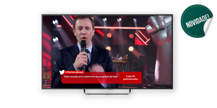 Ação de interação do The Voice Brasil oferecida a anunciantes (Foto: Reprodução) Ação de interação do The Voice Brasil oferecida a anunciantes (Foto: Reprodução)