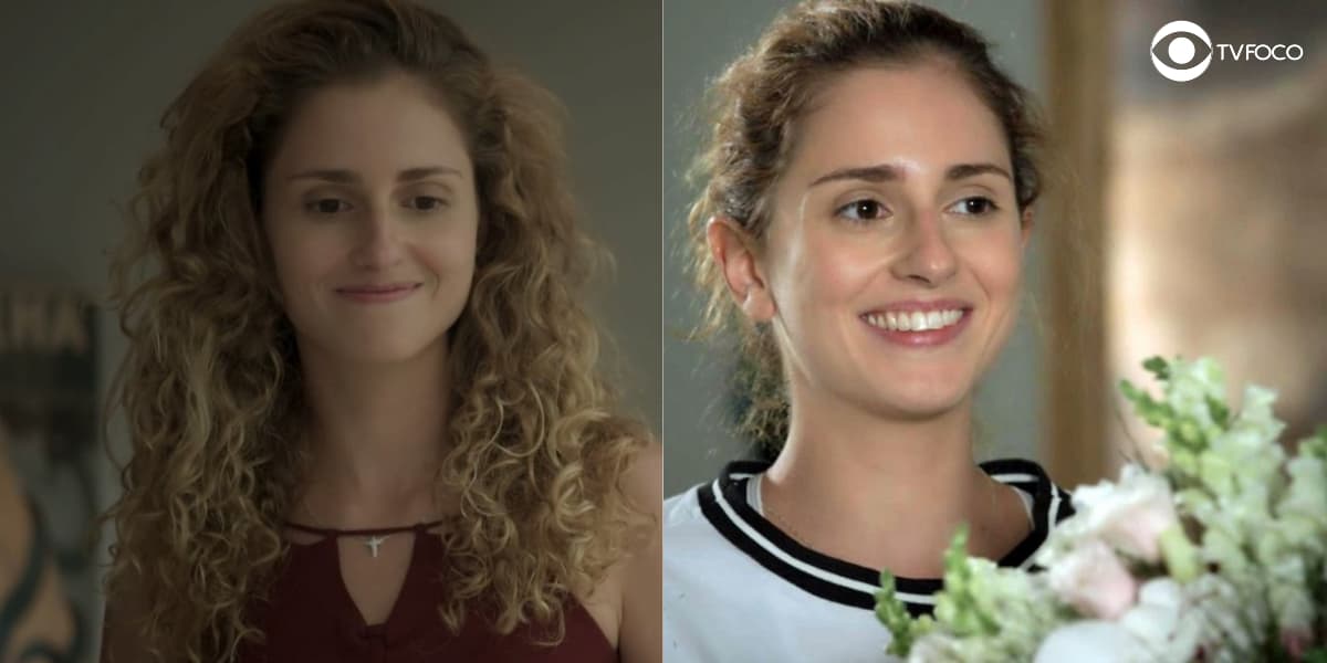 Foto montagem com duas imagens de Ivana personagem da novela A Força do Querer Foto montagem com duas imagens de Ivana personagem da novela A Força do Querer