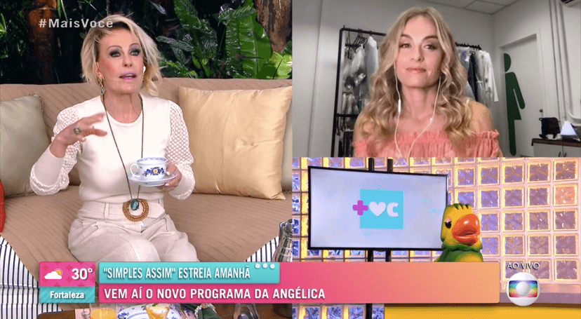 Ana Maria Braga entrevistou Angélica (Foto: reprodução/Globo) Ana Maria Braga entrevistou Angélica (Foto: reprodução/Globo)