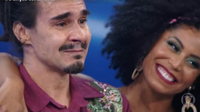 André Gonçalves se emocionou com as palavras do cantor (Foto: Reprodução) André Gonçalves se emocionou com as palavras do cantor (Foto: Reprodução)
