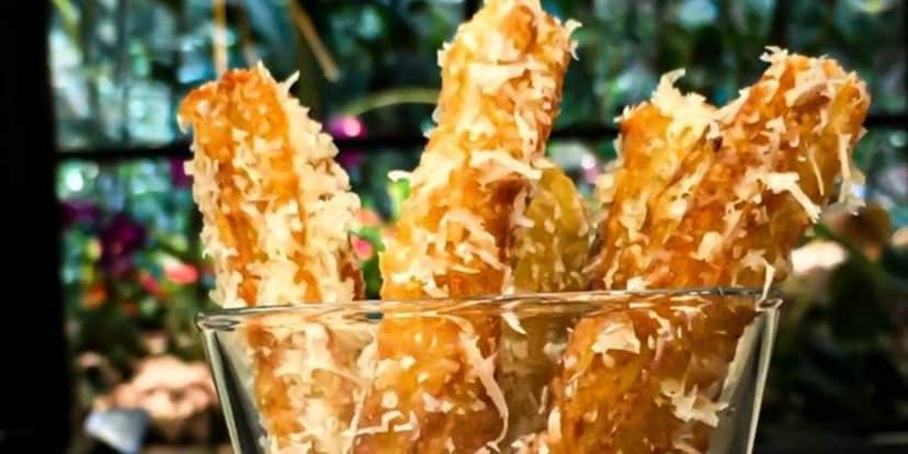 Churros salgados com parmesão feito por Ana Maria Braga (Foto: Reprodução) Churros salgados com parmesão feito por Ana Maria Braga (Foto: Reprodução)