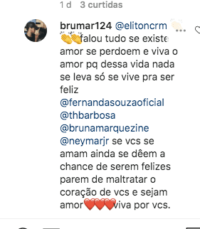 Thiaguinho recebeu um comentário inusitado (Foto: reprodução/Instagram) Thiaguinho recebeu um comentário inusitado (Foto: reprodução/Instagram)