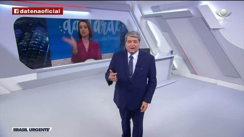 Datena no comando do Brasil Urgente (Foto: Reprodução) Datena no comando do Brasil Urgente (Foto: Reprodução)