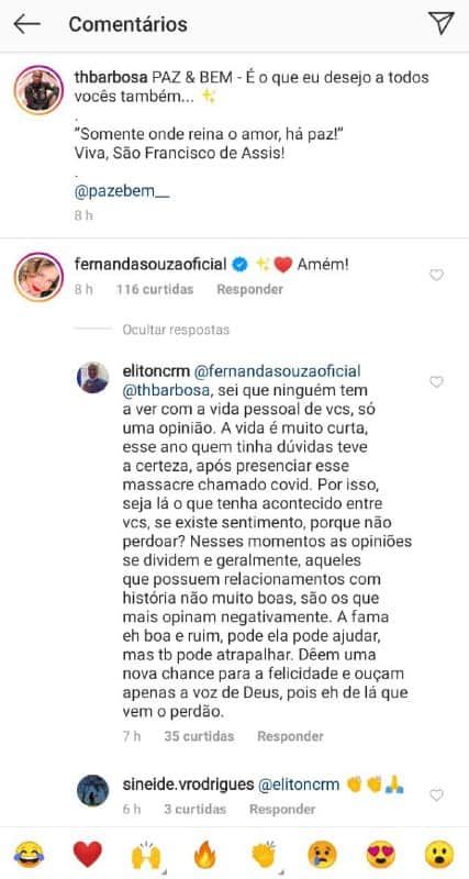 Fernanda Souza e Thiaguinho ganharam relato inédito de homem (Foto: Reprodução/ Instagram) Fernanda Souza e Thiaguinho ganharam relato inédito de homem (Foto: Reprodução/ Instagram)
