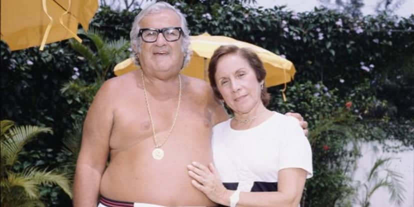 Florinda Barbosa e Chacrinha (Foto: Reprodução) Florinda Barbosa e Chacrinha (Foto: Reprodução)
