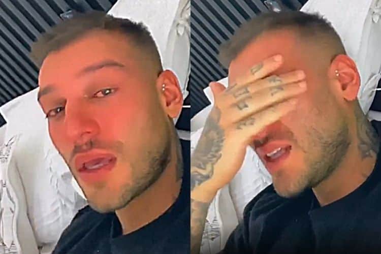 Lucas Lucco chorou ao falar sobre problemas de saúde do seu animal de estimação (Foto: Reprodução/ Instagram) Lucas Lucco chorou ao falar sobre problemas de saúde do seu animal de estimação (Foto: Reprodução/ Instagram)