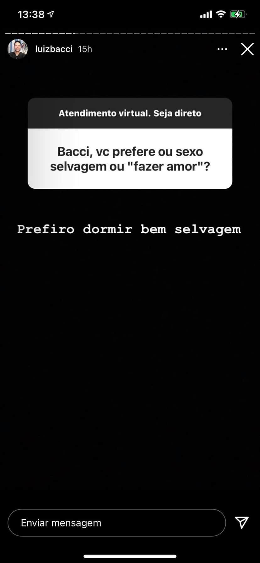 Apresentador usou o tempo livre para responder internautas nas redes sociais (Reprodução: Instagram) Apresentador usou o tempo livre para responder internautas nas redes sociais (Reprodução: Instagram)