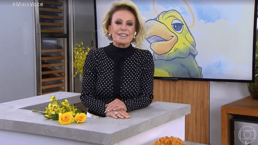 Ana Maria Braga abriu mais uma vez o Mais Você bastante mexida (Foto reprodução) Ana Maria Braga abriu mais uma vez o Mais Você bastante mexida (Foto reprodução)