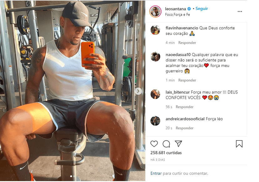 Léo Santana exibe corpão (Reprodução) Léo Santana exibe corpão (Reprodução)