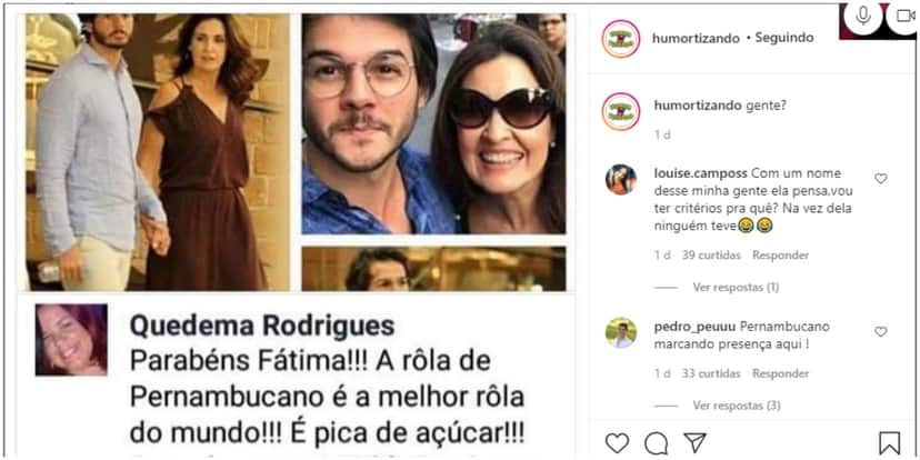 Fátima Bernardes teve que lidar com piada sobre parte íntima de namorado (Foto: Reprodução) Fátima Bernardes teve que lidar com piada sobre parte íntima de namorado (Foto: Reprodução)
