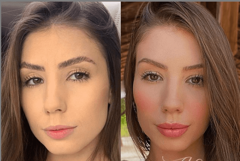 Antes e depois da Maria (Foto: Reprodução) Antes e depois da Maria (Foto: Reprodução)
