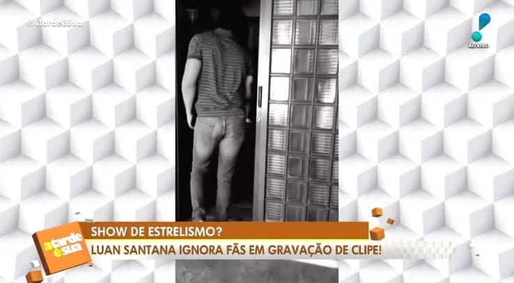 Luan Santana ignorou fãs na gravação de um clipe (Foto: Reprodução/RedeTV!) Luan Santana ignorou fãs na gravação de um clipe (Foto: Reprodução/RedeTV!)