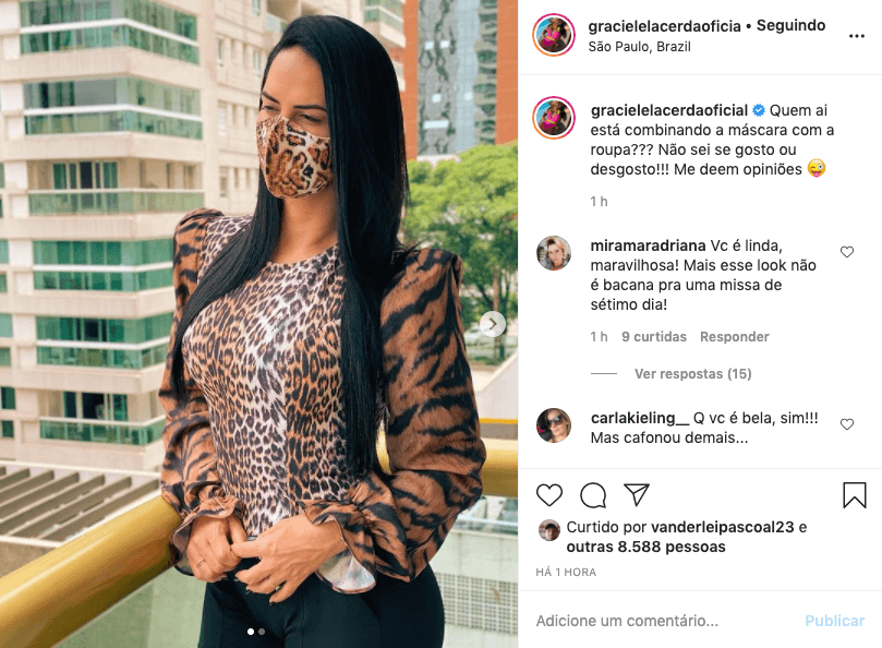 Graciele Lacerda foi criticada nas redes sociais (Foto: Reprodução / Instagram) Graciele Lacerda foi criticada nas redes sociais (Foto: Reprodução / Instagram)