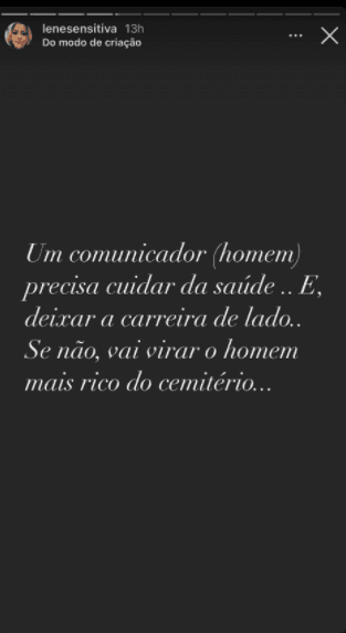Lene Sensitiva fala sobre possível morte de homem rico (Reprodução) Lene Sensitiva fala sobre possível morte de homem rico (Reprodução)