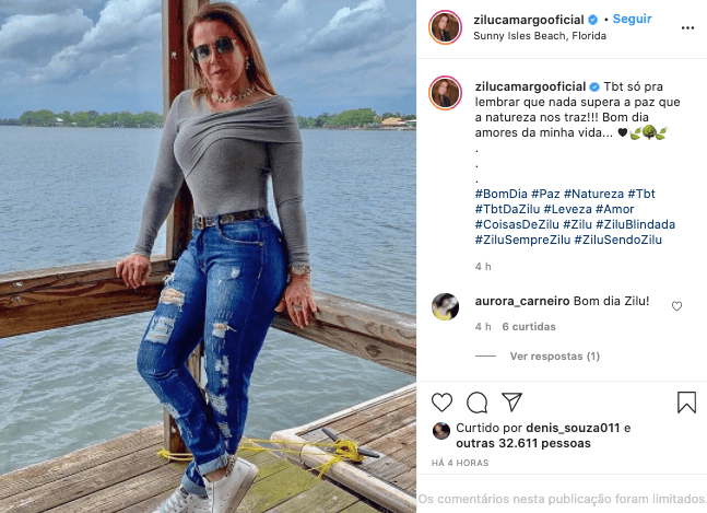 Zilu arrasa em tbt (Reprodução) Zilu arrasa em tbt (Reprodução)