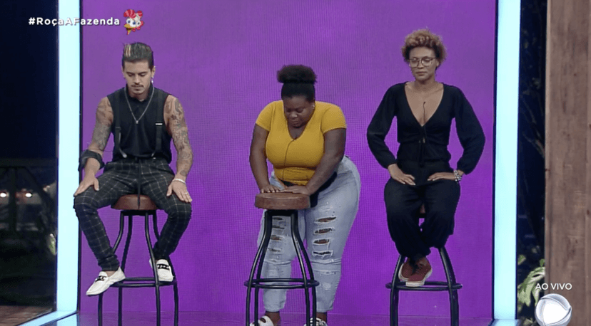 Roça tem Biel, Jojo e Lidi (Foto reprodução Fazenda 12) Roça tem Biel, Jojo e Lidi (Foto reprodução Fazenda 12)