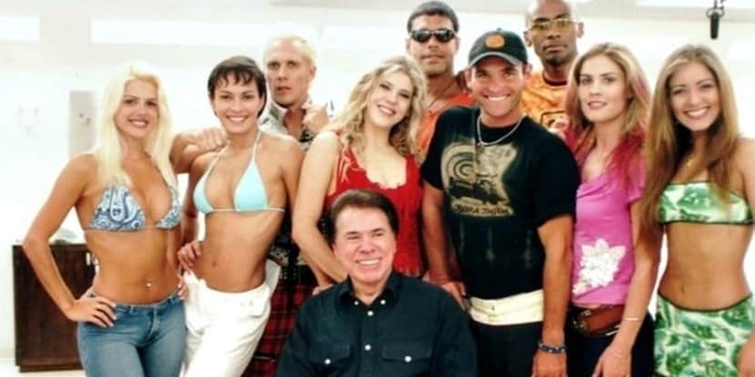 Silvio Santos e elenco da Casa dos Artistas (Foto: Reprodução) Silvio Santos e elenco da Casa dos Artistas (Foto: Reprodução)