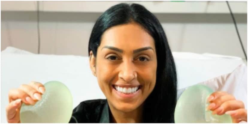 Ex-BBB Amanda Djehdian fez cirurgia para retirada de próteses de silicone (Foto: Reprodução) Ex-BBB Amanda Djehdian fez cirurgia para retirada de próteses de silicone (Foto: Reprodução)