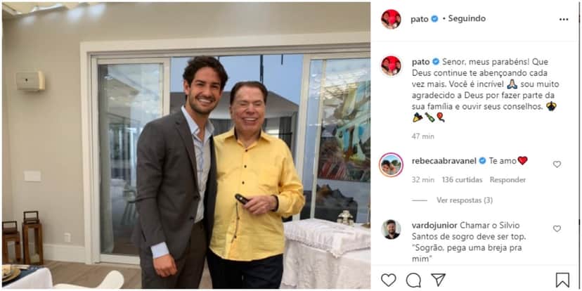 Pato usou as redes sociais para expor uma declaração para Silvio Santos (Foto: Reprodução) Pato usou as redes sociais para expor uma declaração para Silvio Santos (Foto: Reprodução)