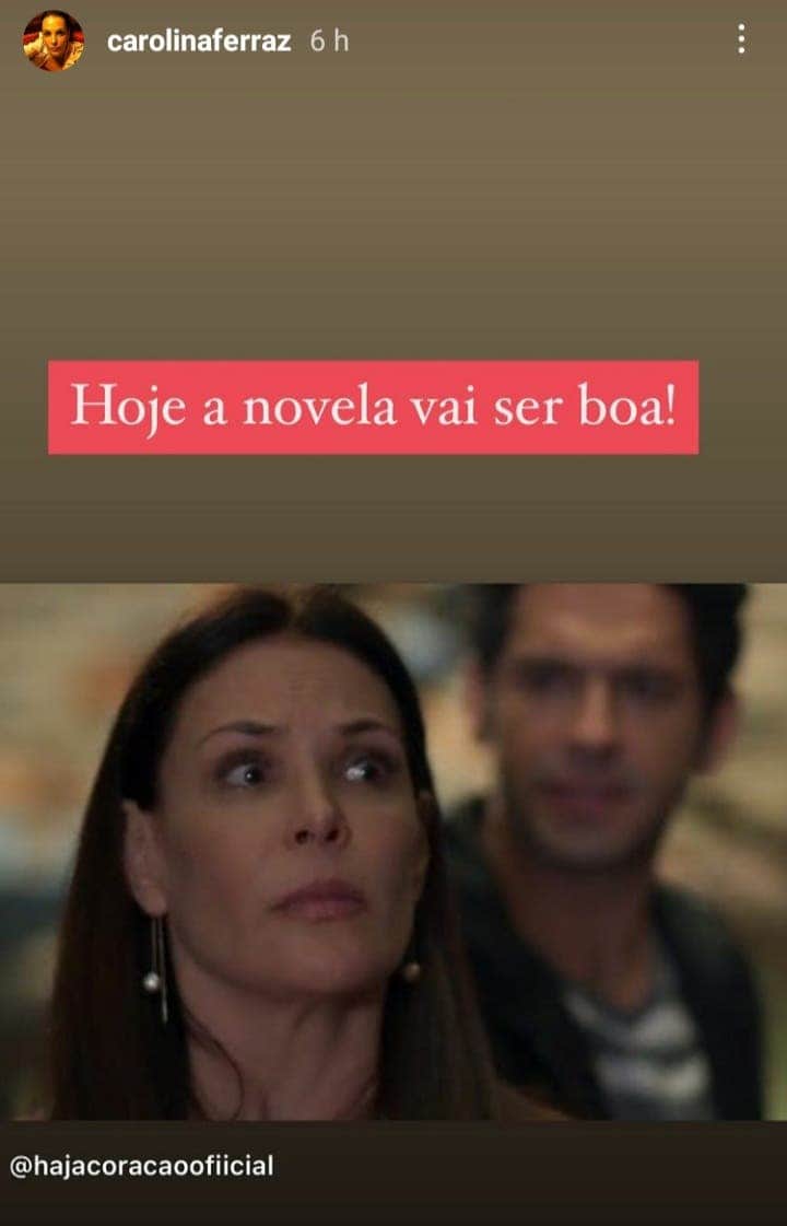 Carolina Ferraz em print do seu Instagram (Foto: Reprodução) Carolina Ferraz em print do seu Instagram (Foto: Reprodução)