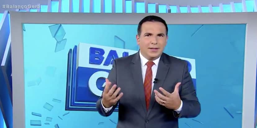 Reinaldo Gottino apresenta o Balanço Geral na Record (Reprodução) Reinaldo Gottino apresenta o Balanço Geral na Record (Reprodução)