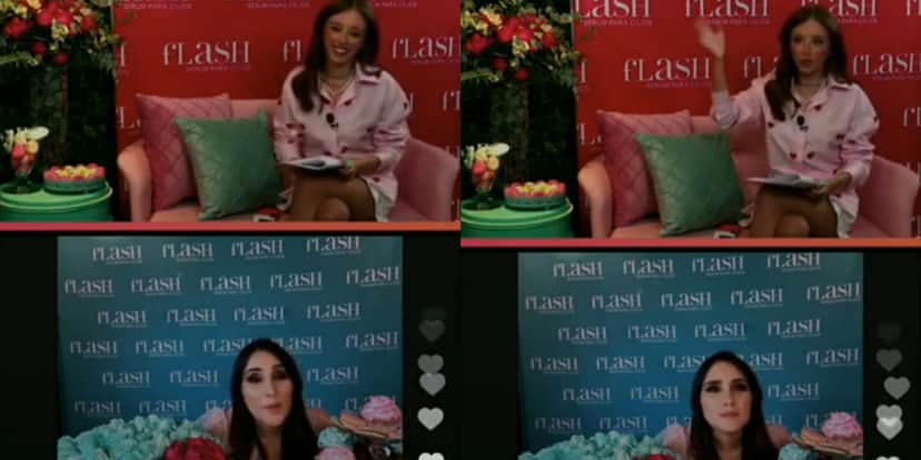 Duda Reis em live com Dulce Maria - Foto: Reprodução/Instagram Duda Reis em live com Dulce Maria - Foto: Reprodução/Instagram