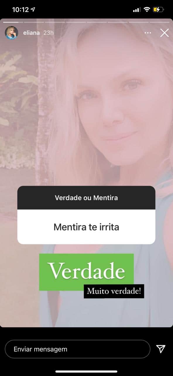 Eliana fala sobre vida íntima (Reprodução) Eliana fala sobre vida íntima (Reprodução)